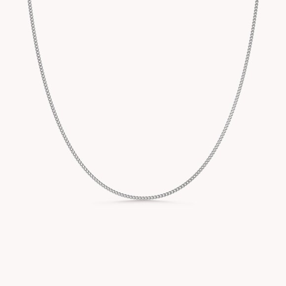 Zlatni lanac Pancir Bijelo zlato 50 cm