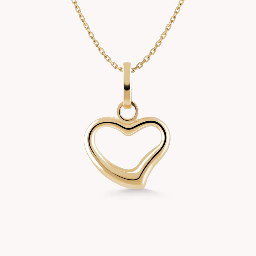 Zlatni privjesak Nepravilno srce