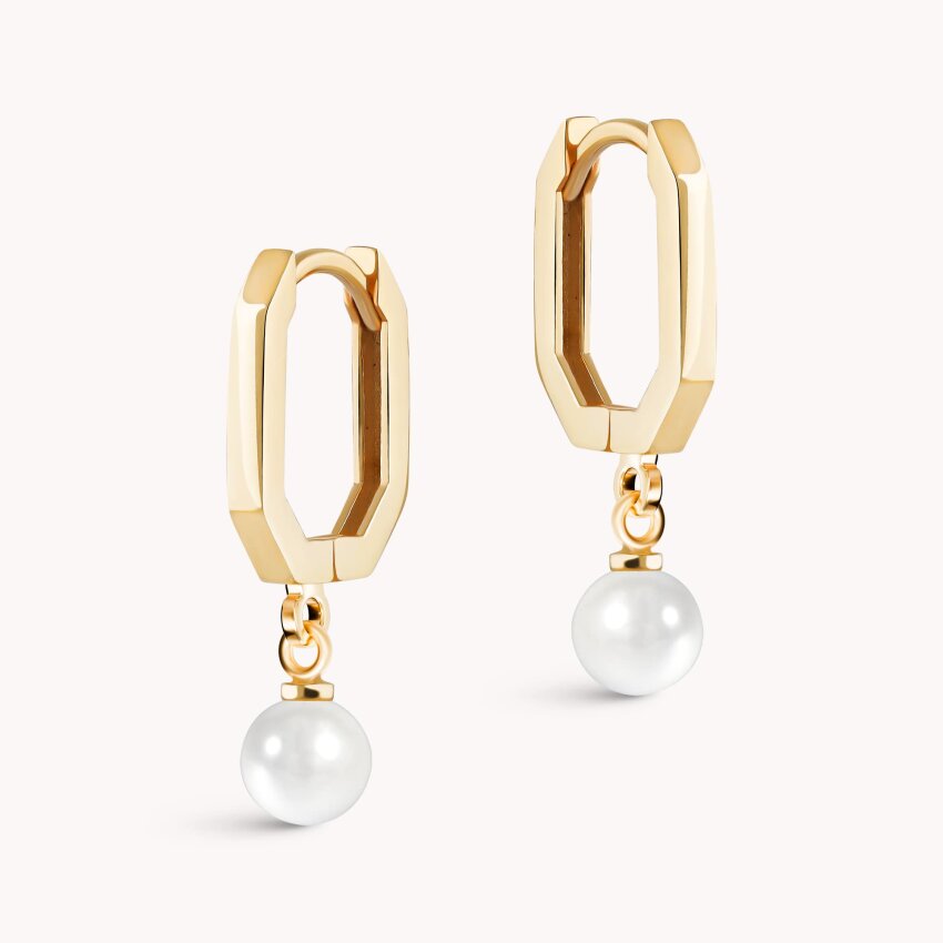 Zlatne naušnice Biserna elegancija