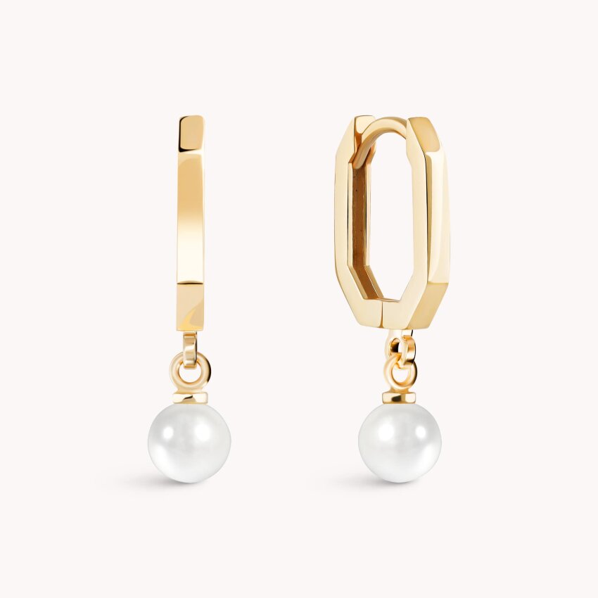 Zlatne naušnice Biserna elegancija