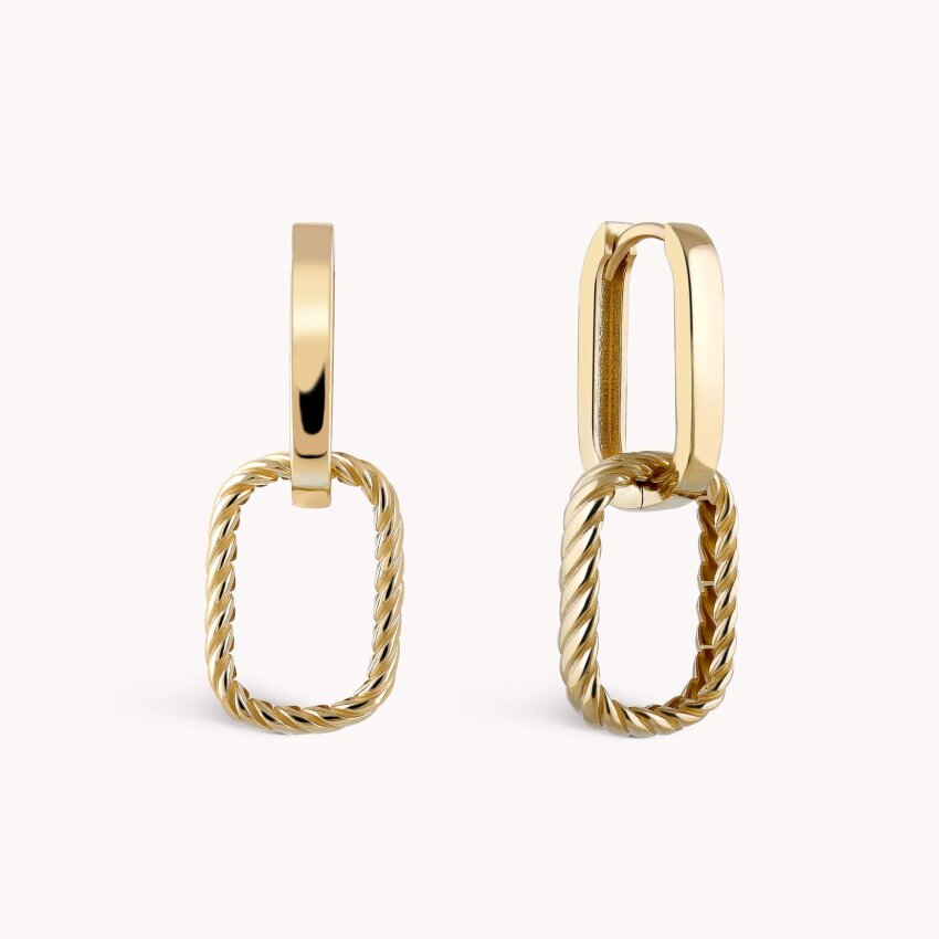 Zlatne naušnice Zlatna elegancija