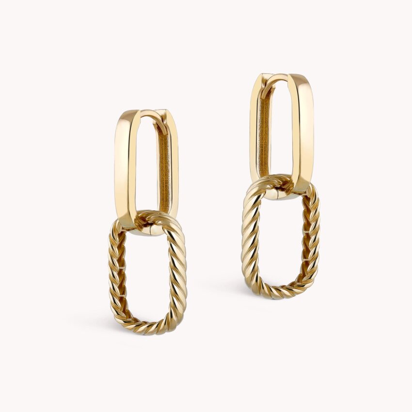 Zlatne naušnice Zlatna elegancija