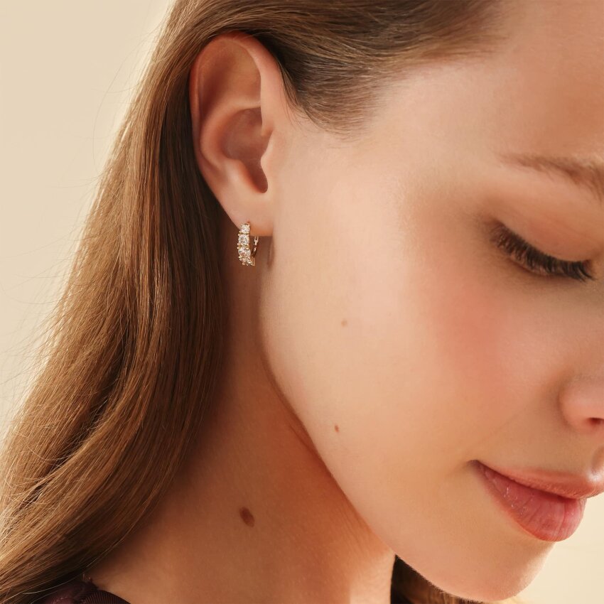 Zlatne naušnice Jednostavni sjaj