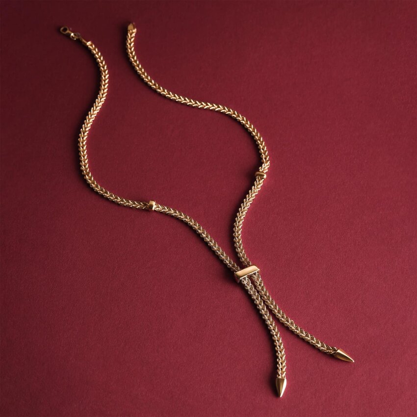 Zlatna ogrlica Glamurozne niti