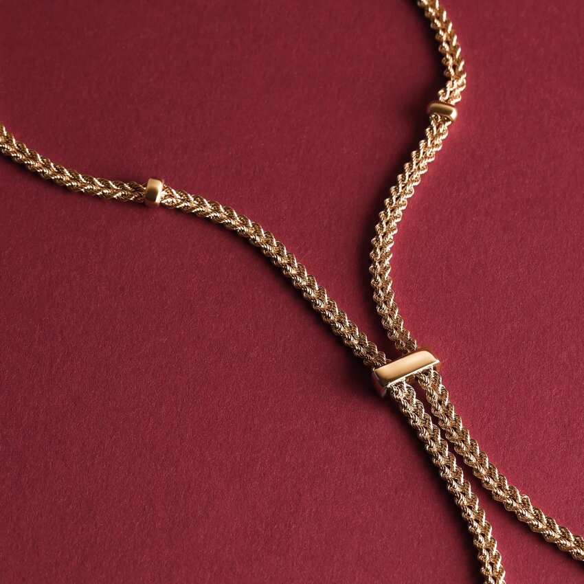 Zlatna ogrlica Glamurozne niti