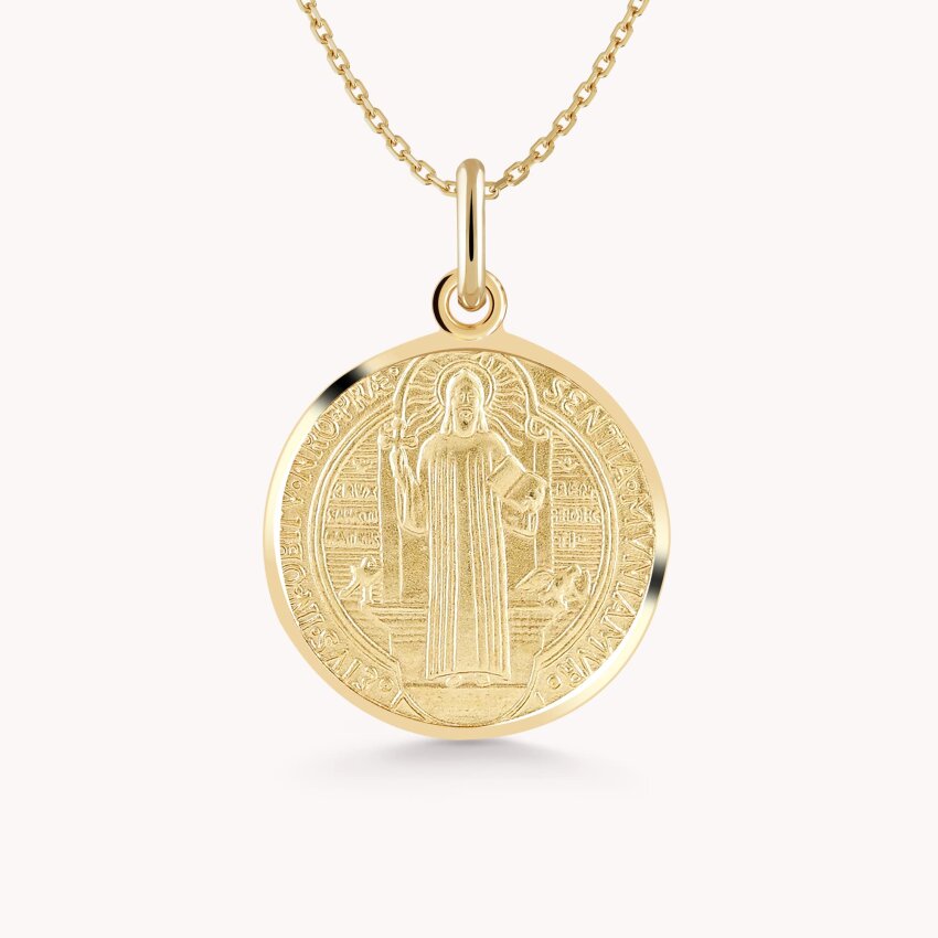 Zlatni privjesak Medalja Sveti Benedikt