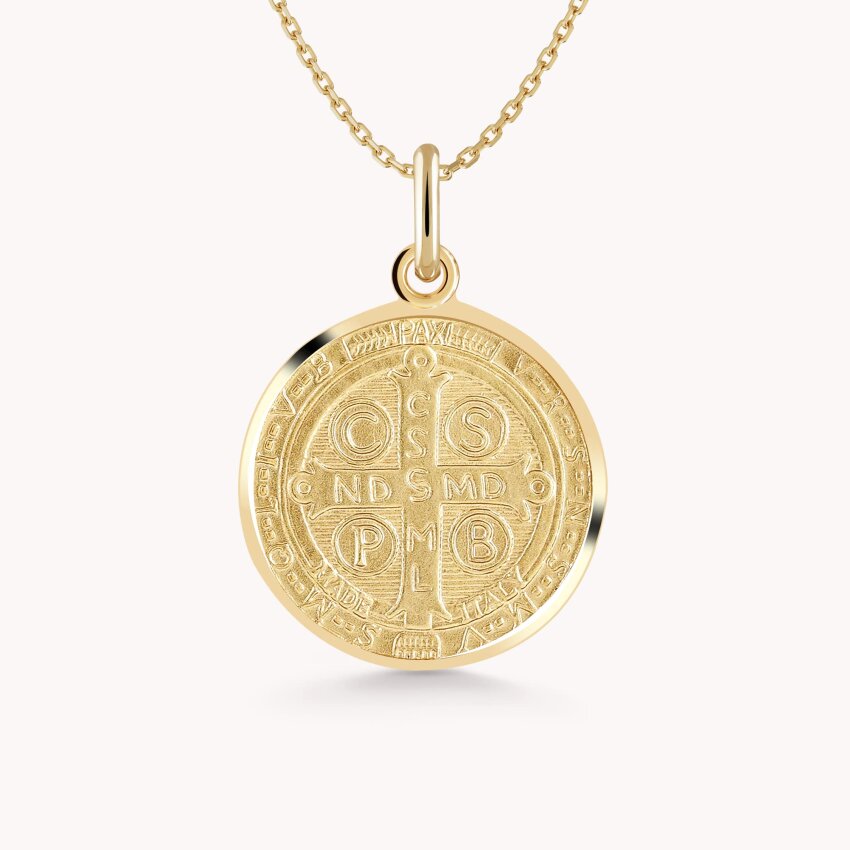 Zlatni privjesak Medalja Sveti Benedikt