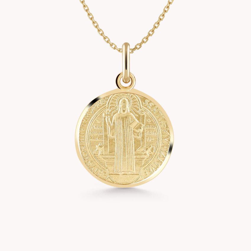 Zlatni privjesak Sveti Benedikt Medalja
