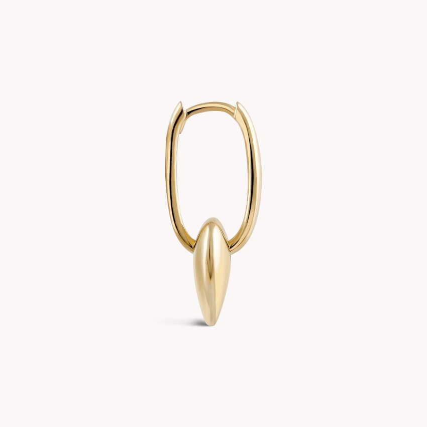 Zlatne naušnice Karike i srce