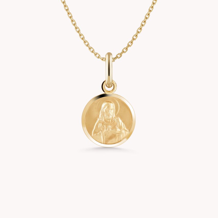 Zlatni privjesak Djevica Marija i Isus