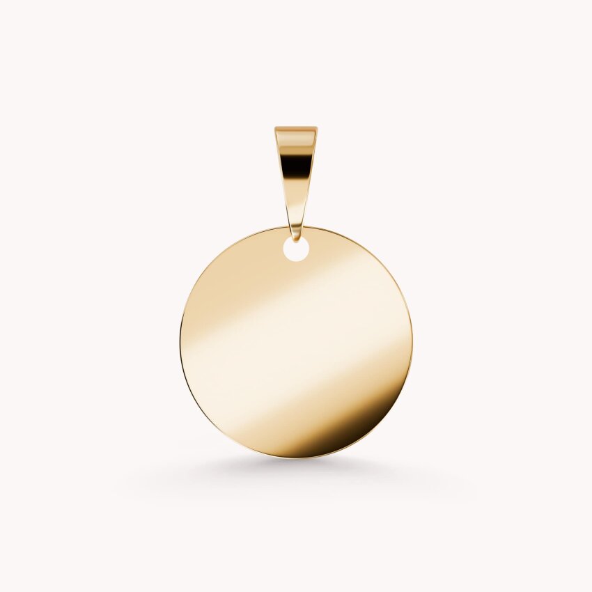 Zlatni privjesak Minimalistički krug