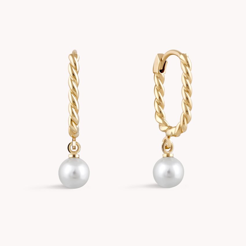 Zlatne naušnice Biserna raskoš