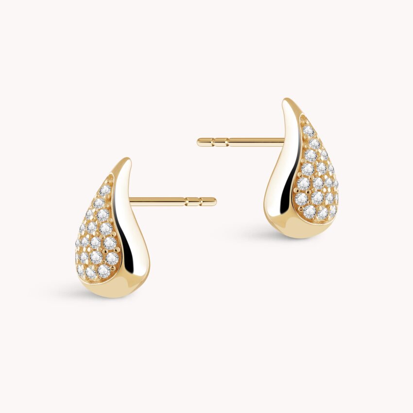 Zlatne naušnice Sjaj kapljica