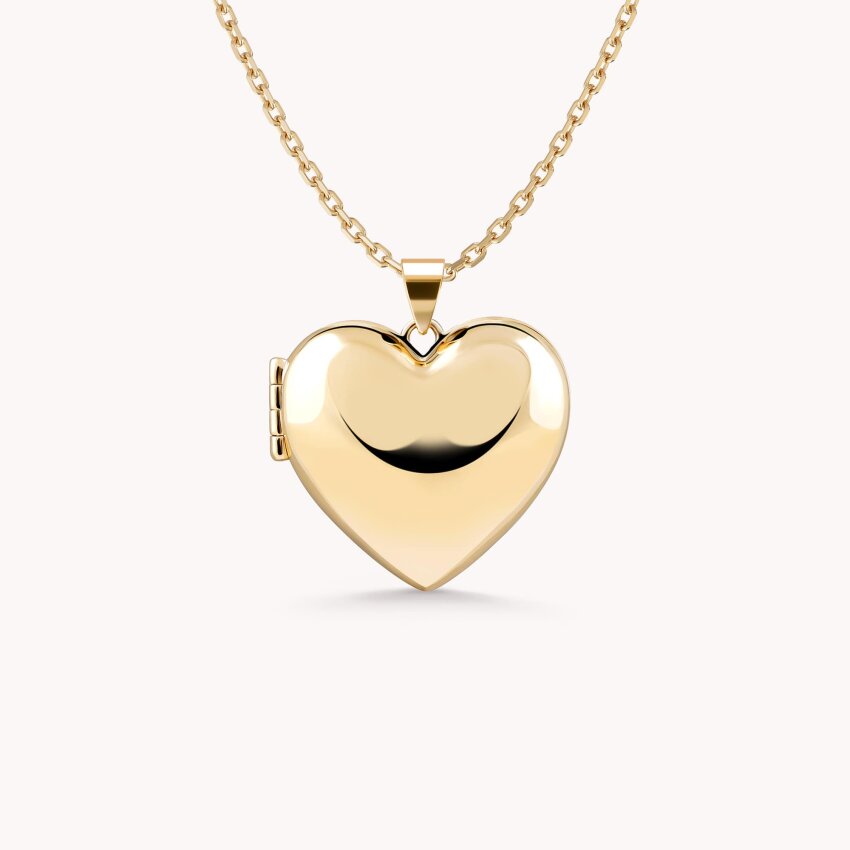 Zlatni privjesak Medaljon srce