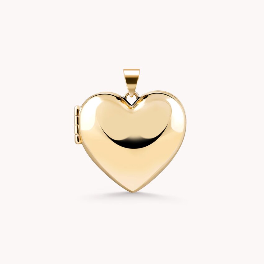 Zlatni privjesak Medaljon srce