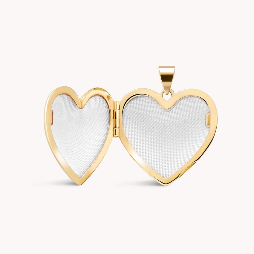 Zlatni privjesak Medaljon srce