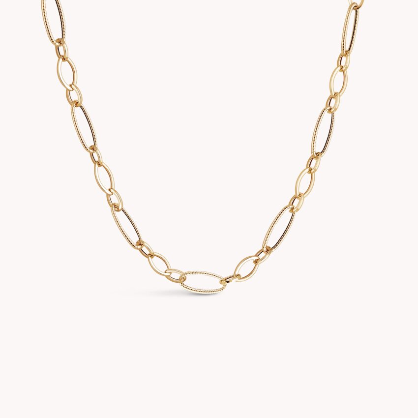 Zlatna ogrlica Raznolikost karika