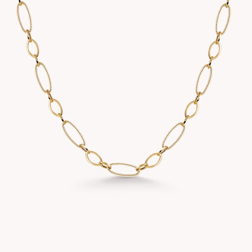 Zlatna ogrlica Raznolikost karika