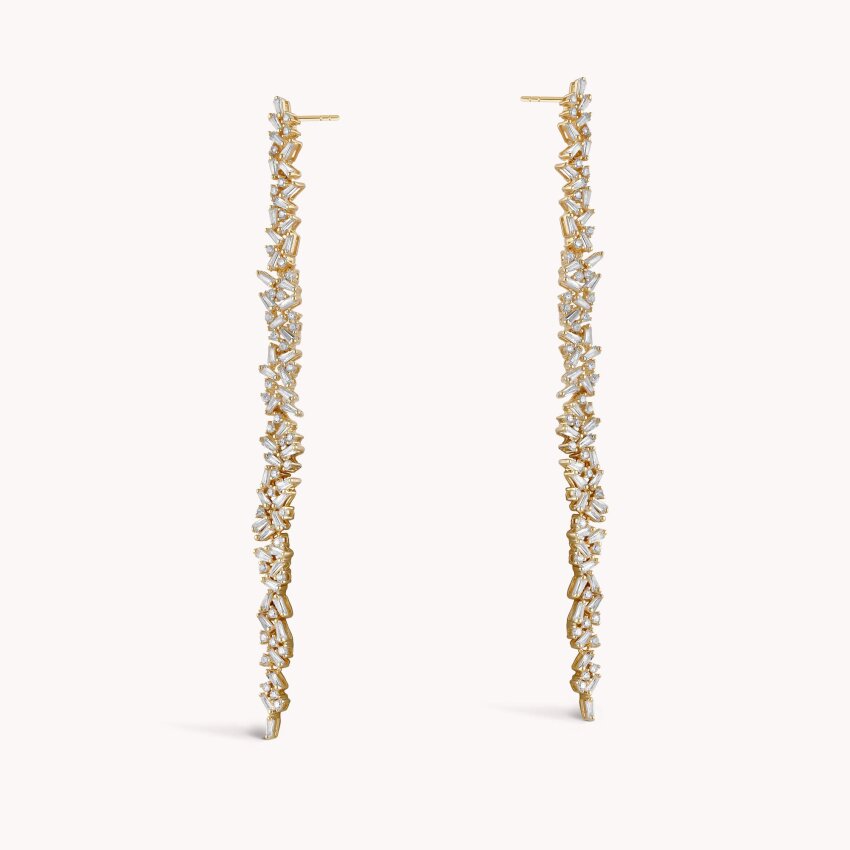 Srebrne naušnice Elegancija 18kt Pozlata