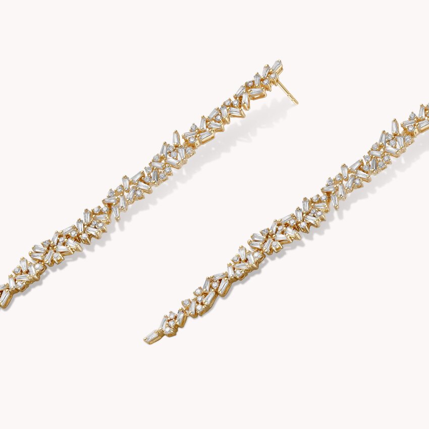 Srebrne naušnice Elegancija 18kt Pozlata