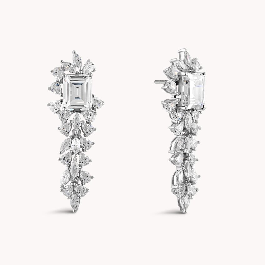 Srebrne naušnice Sjajna raskoš