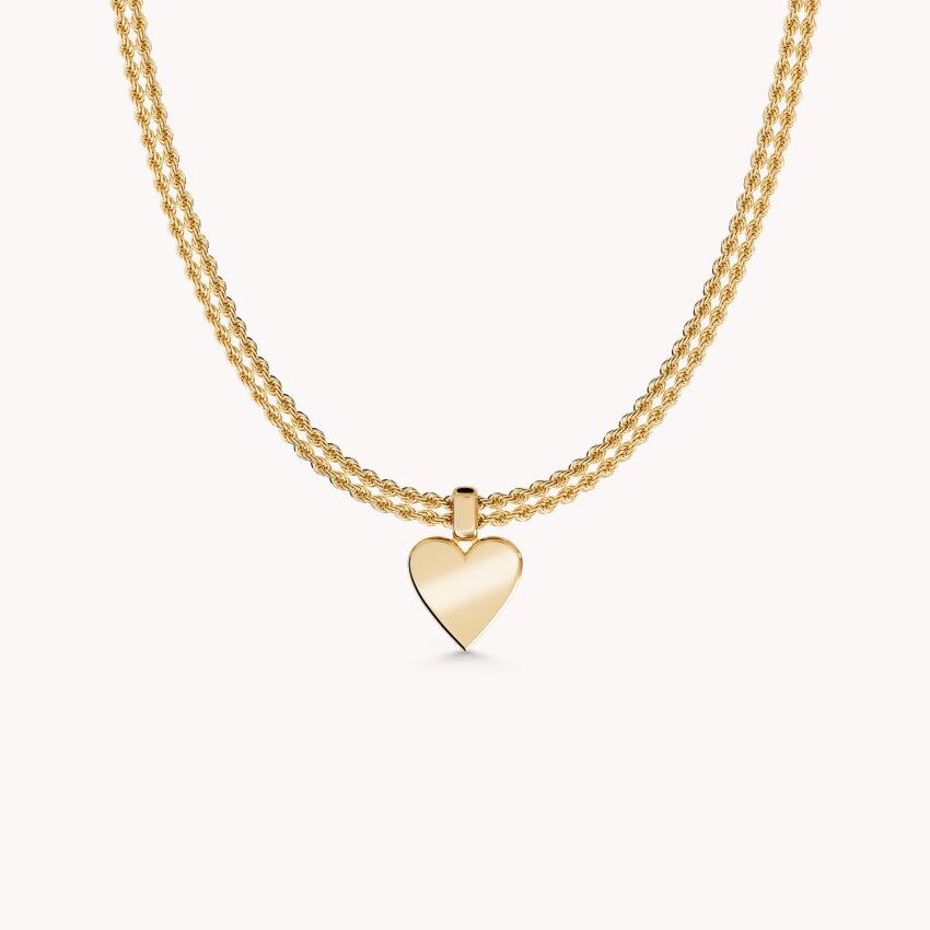 Zlatna ogrlica Raskošno srce