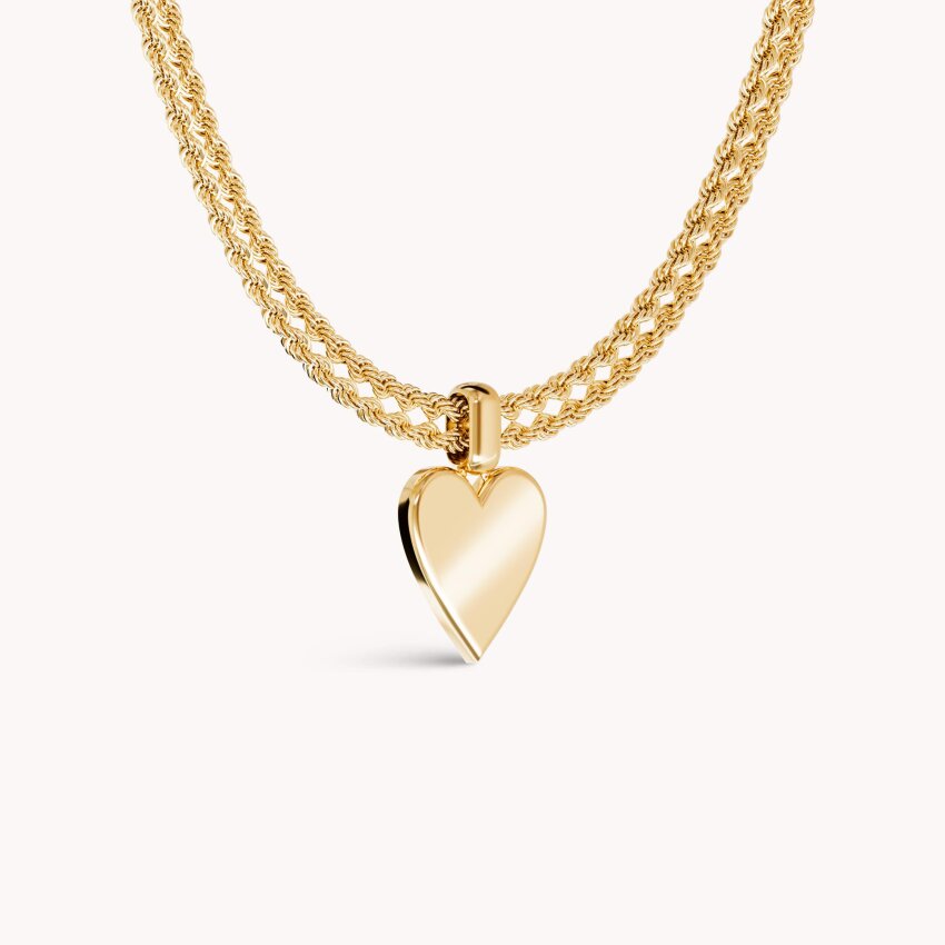 Zlatna ogrlica Raskošno srce
