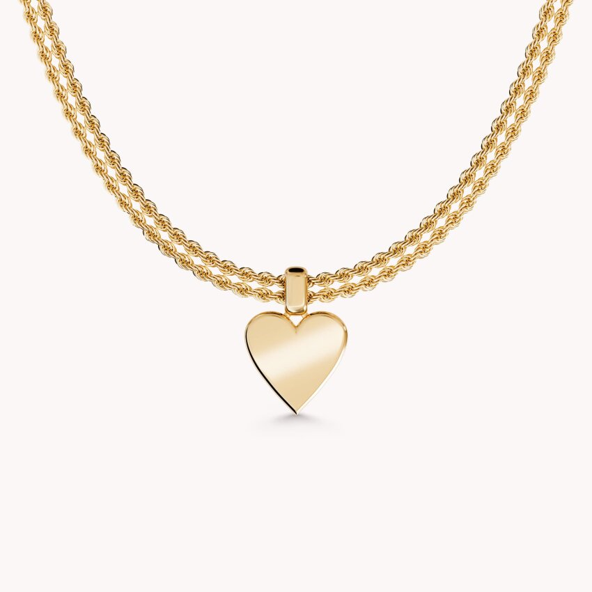 Zlatna ogrlica Raskošno srce