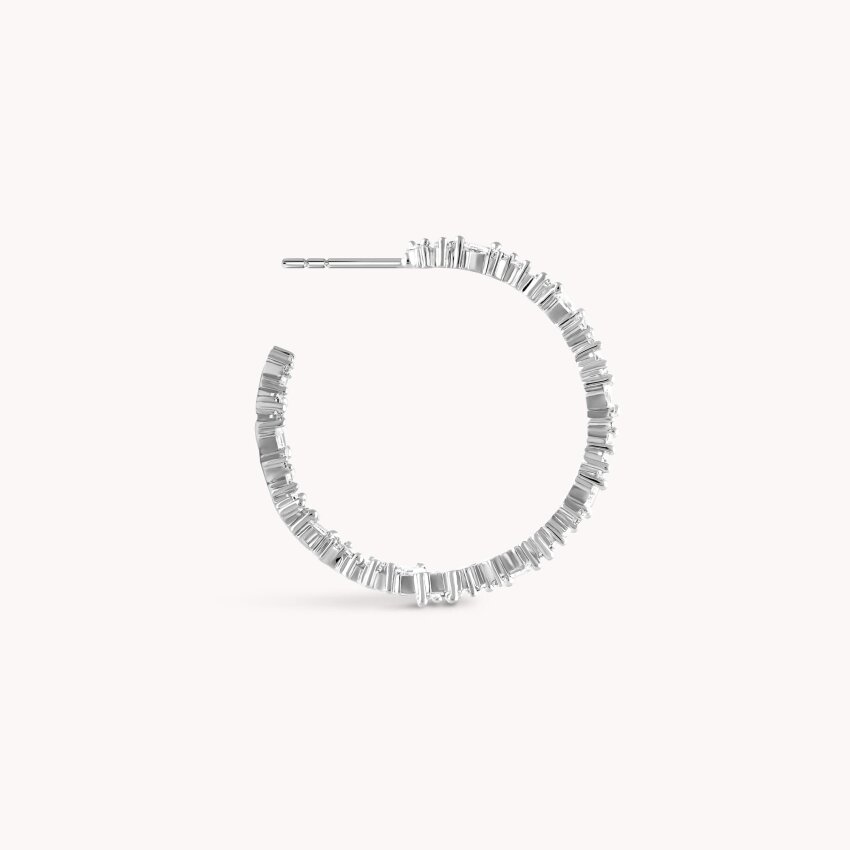 Srebrna naušnice alke Moderni sjaj