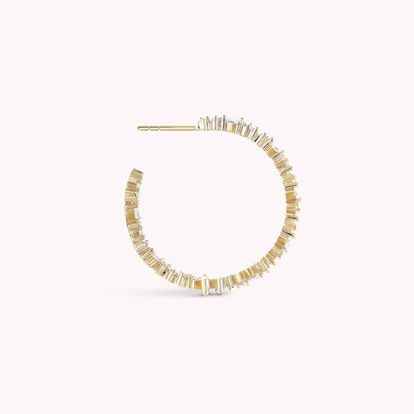 Srebrna naušnice alke Moderni sjaj 18kt Pozlata