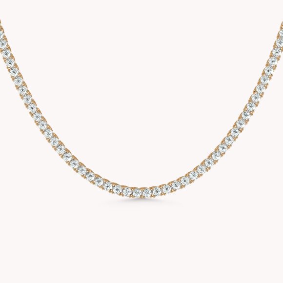 Srebrna ogrlica Sjaj elegancije 18kt Pozlata