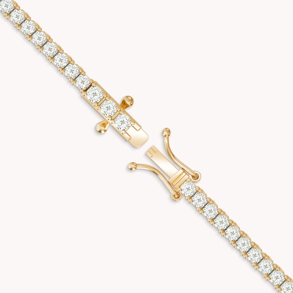 Srebrna ogrlica Sjaj elegancije 18kt Pozlata