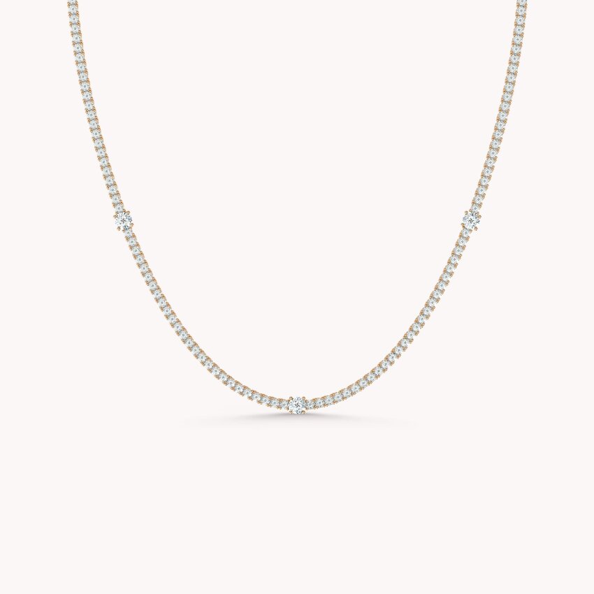 Srebrna ogrlica Upečatljivi sjaj 18kt Pozlata