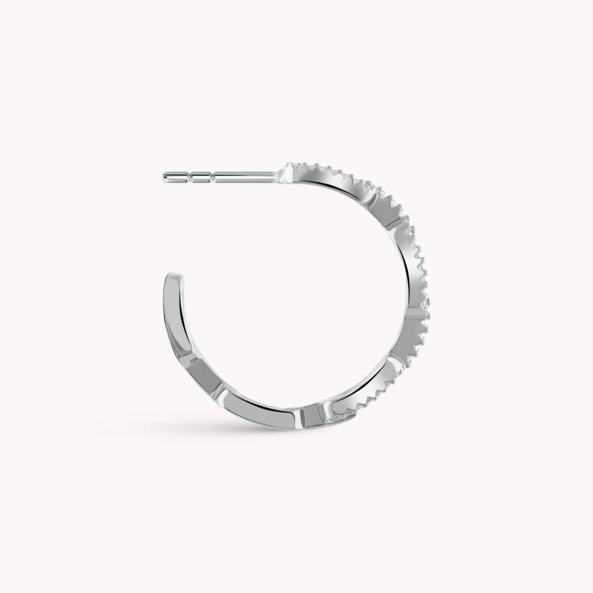 Srebrne naušnice alke Sjajne karike