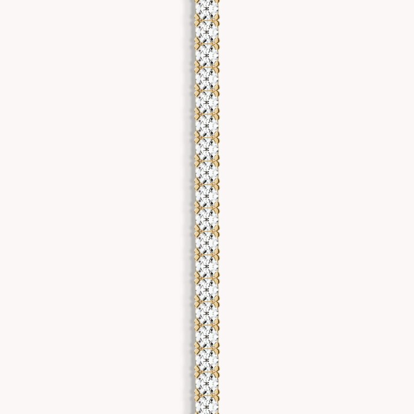 Srebrna narukvica Elegancija 18kt Pozlata