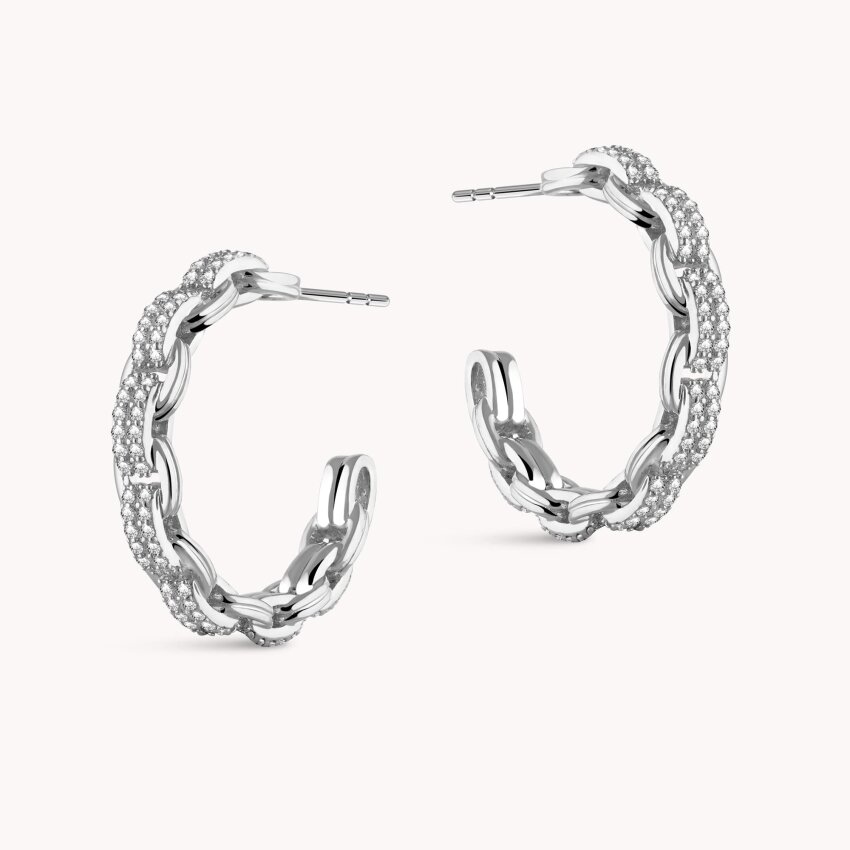 Srebrne naušnice alke Moderni sjaj