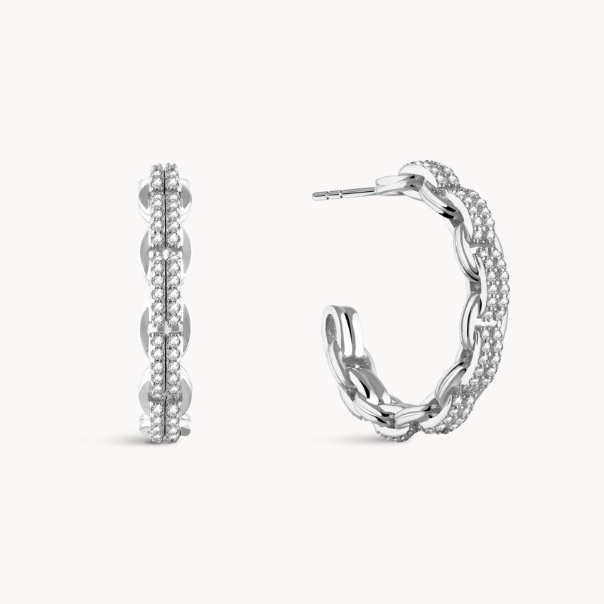 Srebrne naušnice alke Moderni sjaj