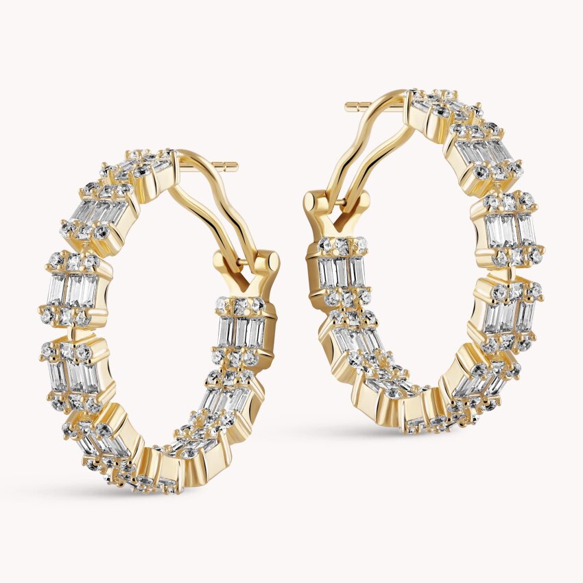 Srebrne naušnice Raskošni sjaj 18kt Pozlata