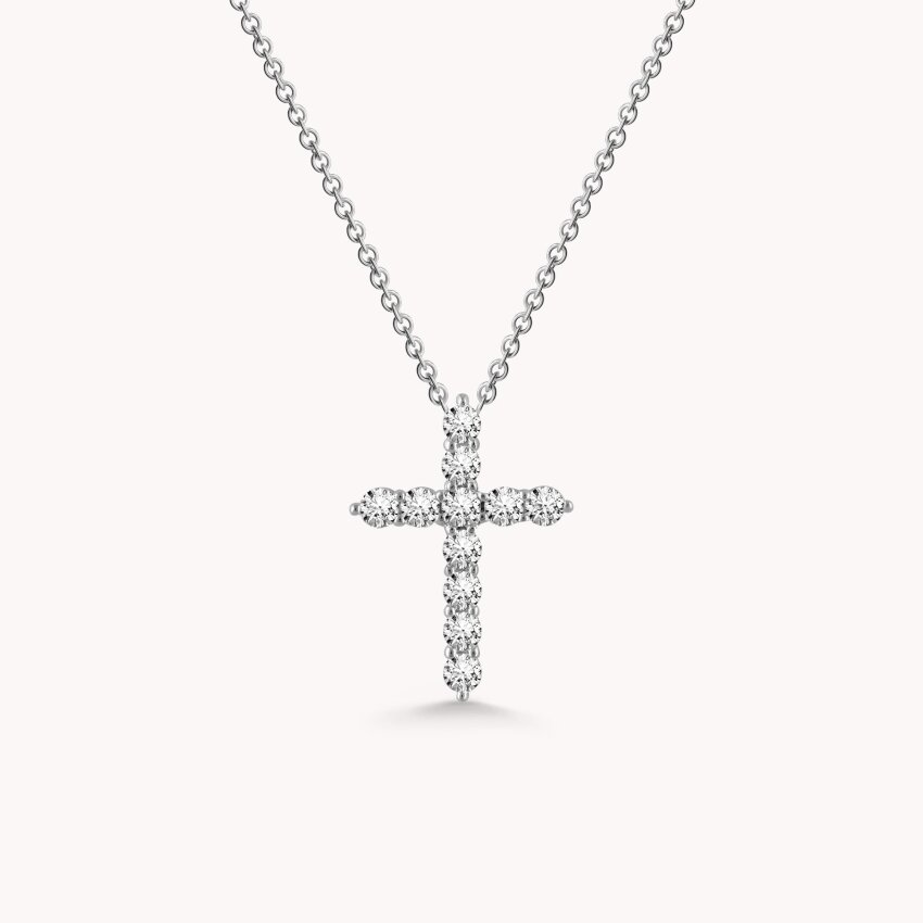 Srebrna ogrlica Šareni križ