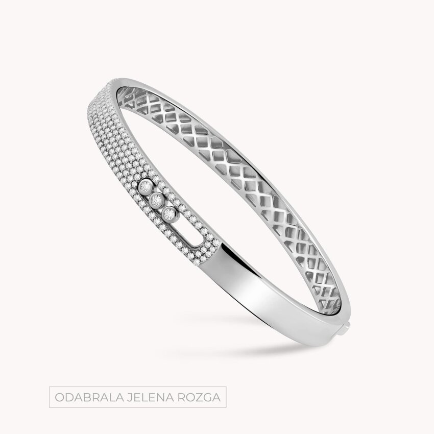 Srebrna narukvica Zapažen sjaj