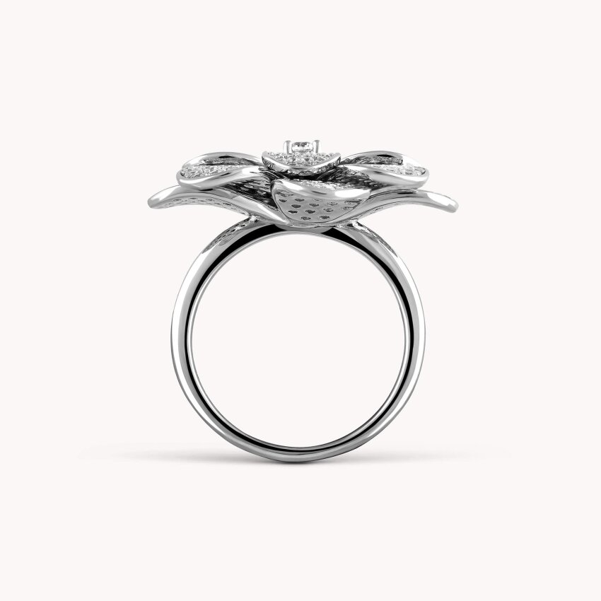 Srebrni prsten Raskošan cvijet