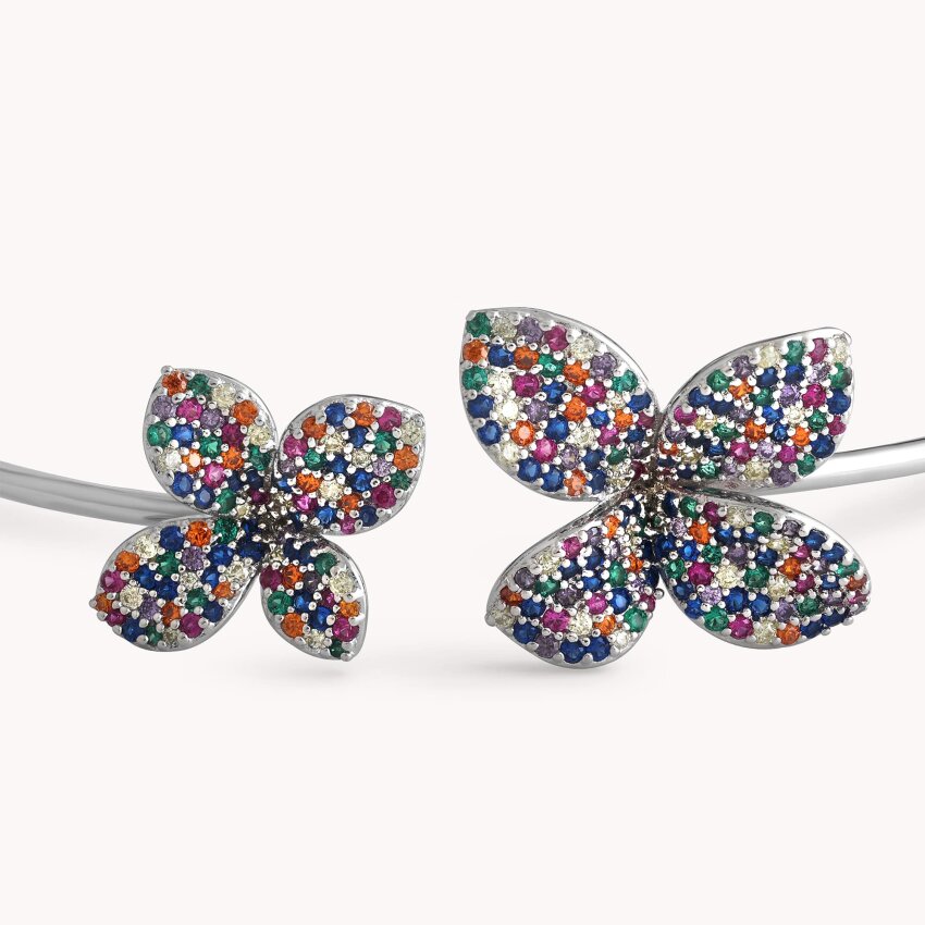 Srebrna narukvica Šarenilo cvjetova