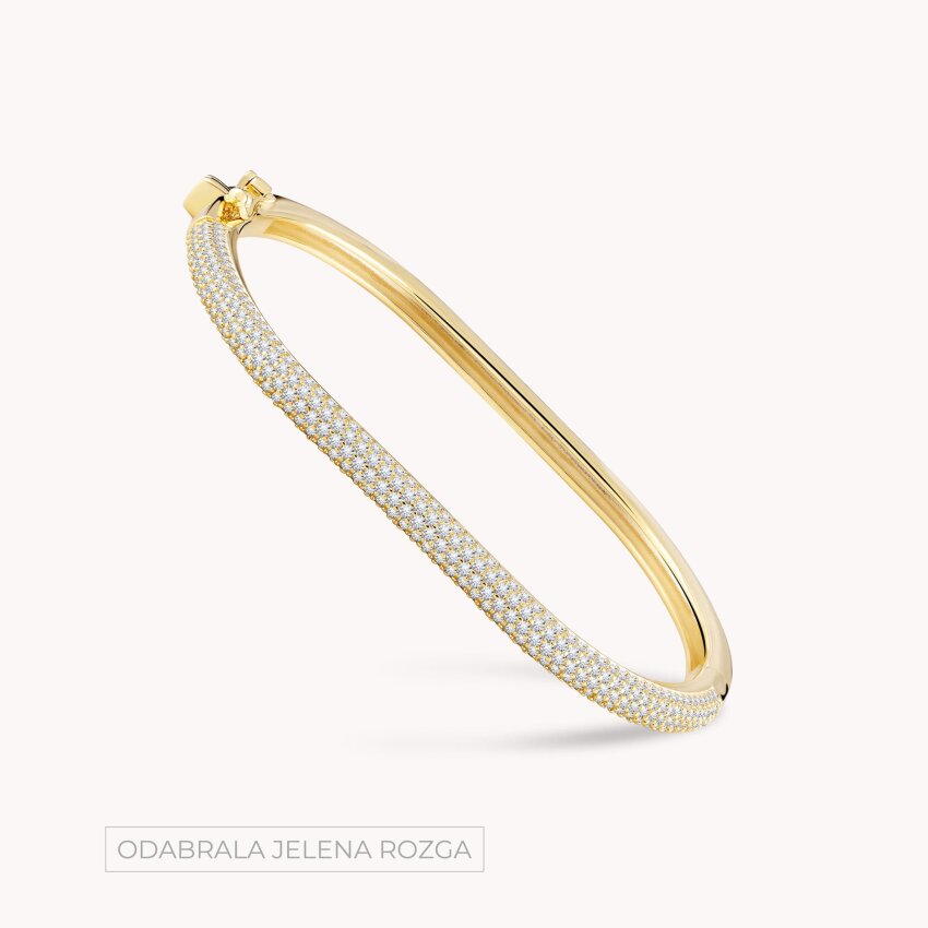 Srebrna narukvica Otmjenost 18kt Pozlata