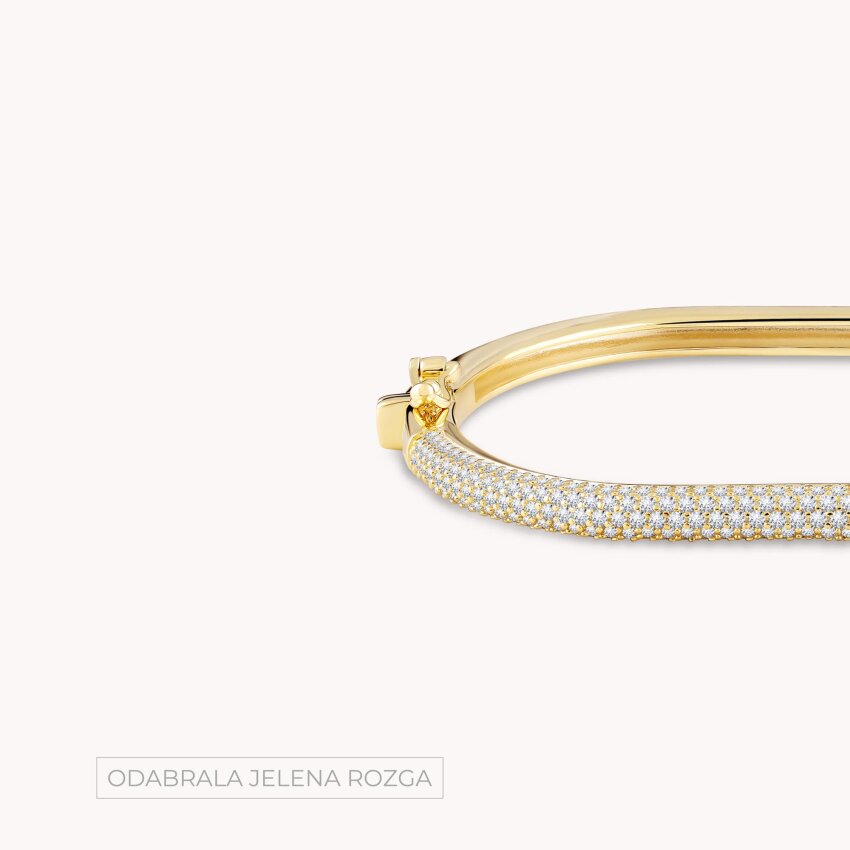 Srebrna narukvica Otmjenost 18kt Pozlata