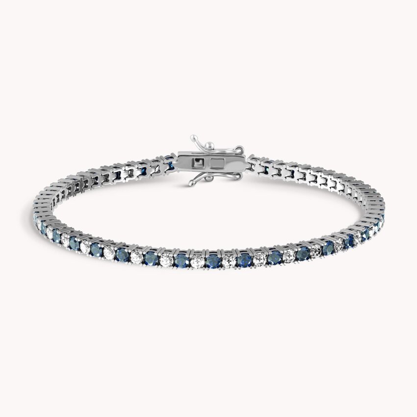 Srebrna narukvica Plava svjetlucavost