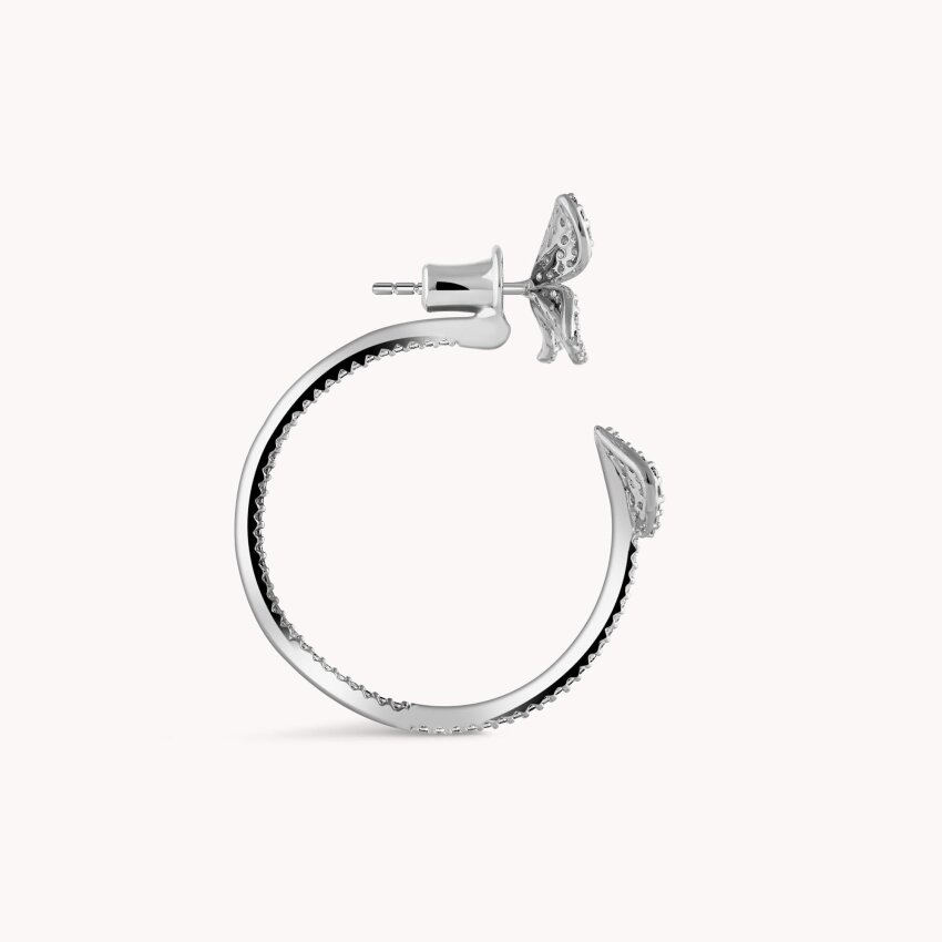 Srebrne naušnice Cvijet glamura