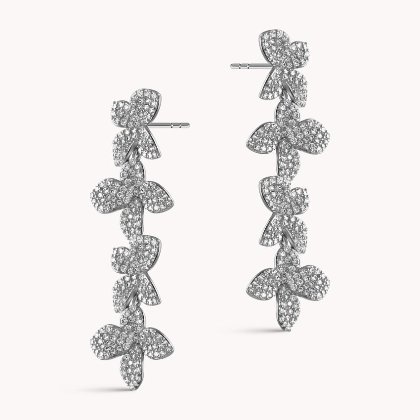 Srebrne naušnice Sjaj cvjetova