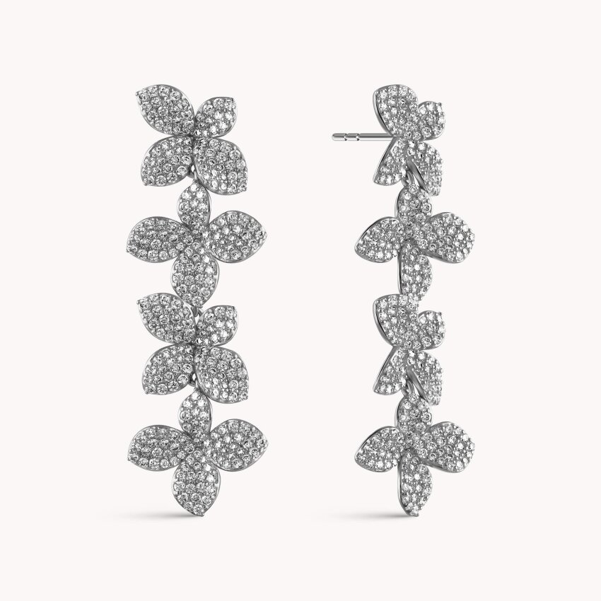 Srebrne naušnice Sjaj cvjetova