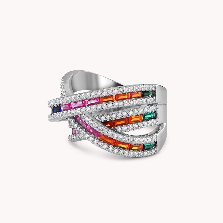 Srebrni prsten Raskoš boja