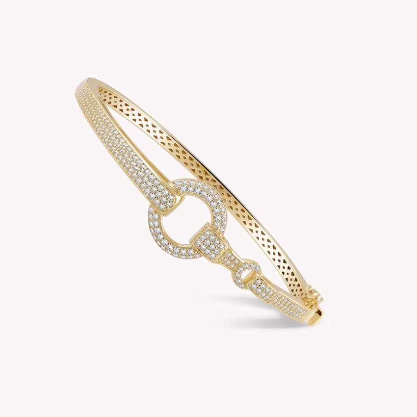 Srebrna narukvica Sjajna čar 18kt Pozlata